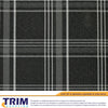 Load image into Gallery viewer, Laminated Tartan Upholstery Fabric TrimSupplies DARK GREY 1 METRE 