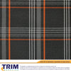 Load image into Gallery viewer, Laminated Tartan Upholstery Fabric TrimSupplies ORANGE 1 METRE 