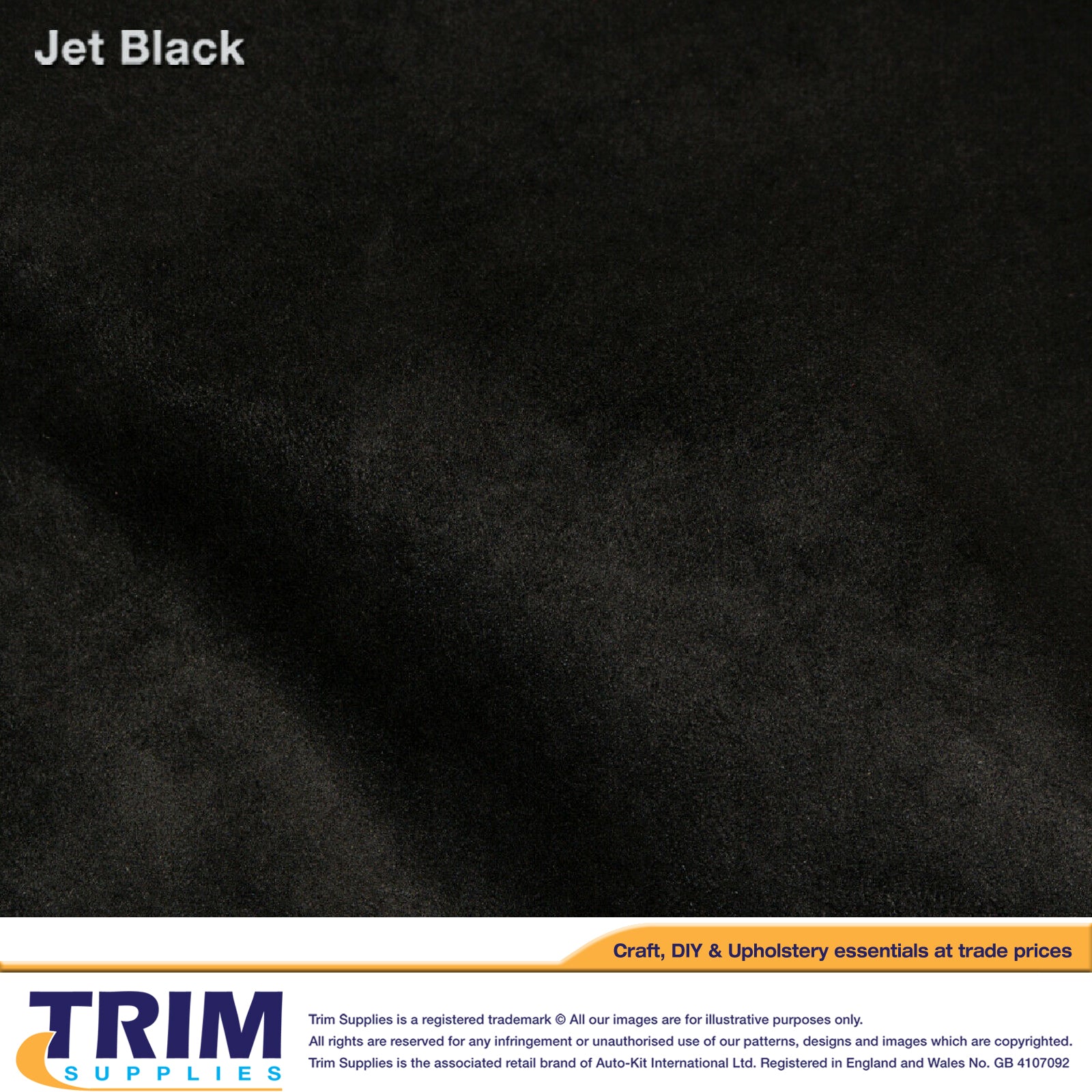 Premium Ultrafine Suedetara Suedette Material - Black Backing - £7.50 / Metre