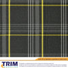 Load image into Gallery viewer, Laminated Tartan Upholstery Fabric TrimSupplies YELLOW 1 METRE 